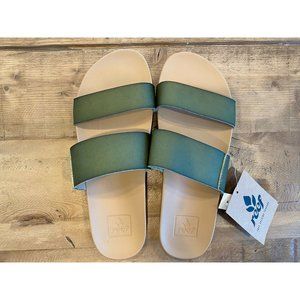 Reef Women’s Vista Sandals Vegan Leather Slides Wi